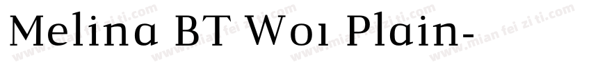 Melina BT W01 Plain字体转换